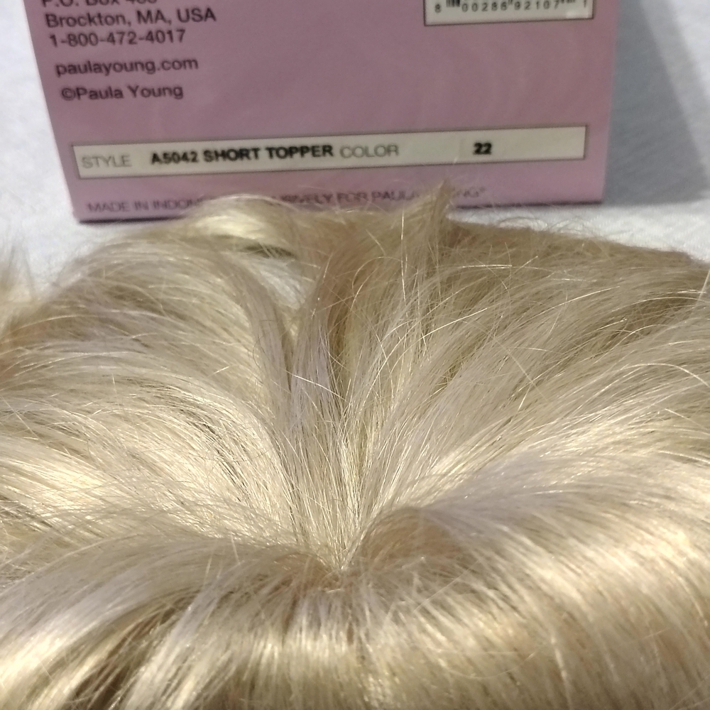 Paula Young Blonde Clip-In Hair Topper - Natural Blonde - Picture 6 of 11